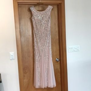 Adrianna Papell Floor length Mermaid Gown